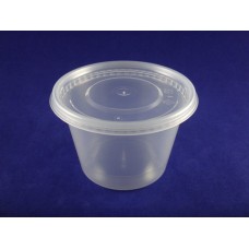 C-116-16 PP Round Deli Clear Container w/ PP Clear Lid